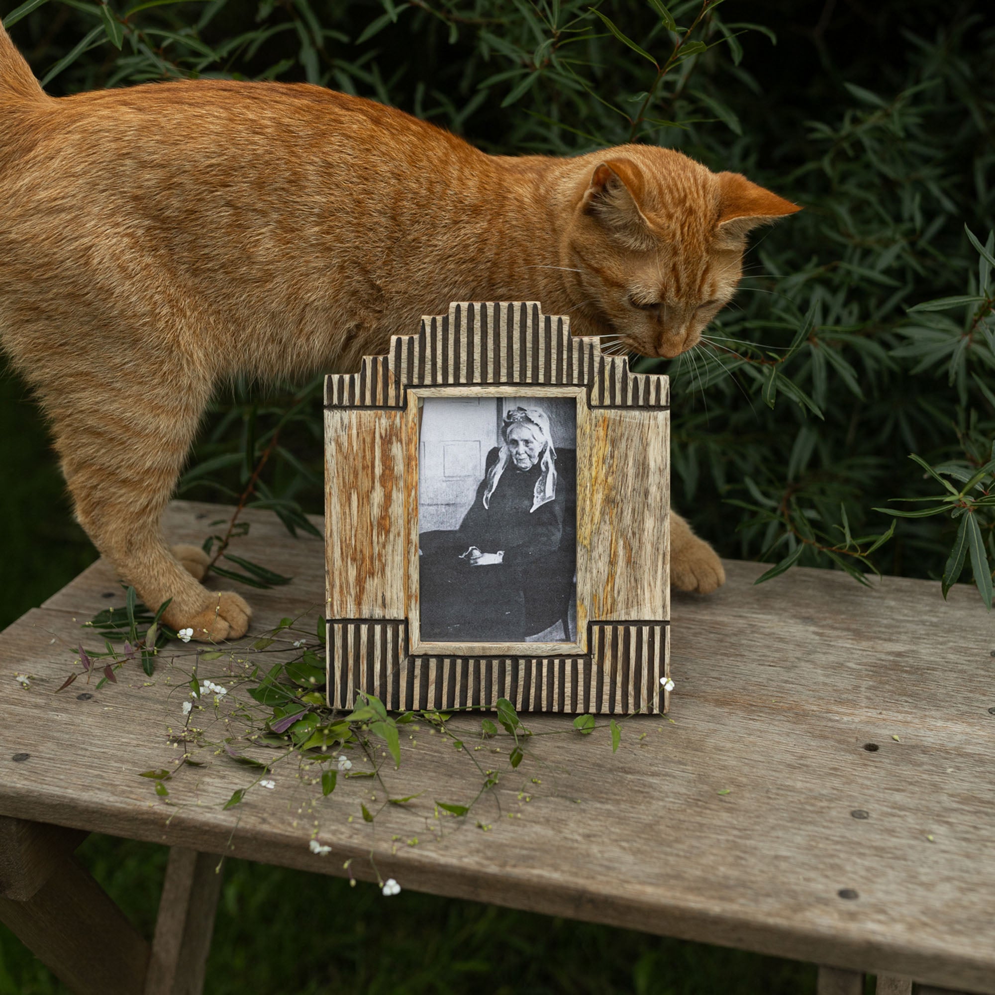 4X6 PHOTO MONTY STEPPED PICTURE FRAME WOOD BLACK (MIN 2)