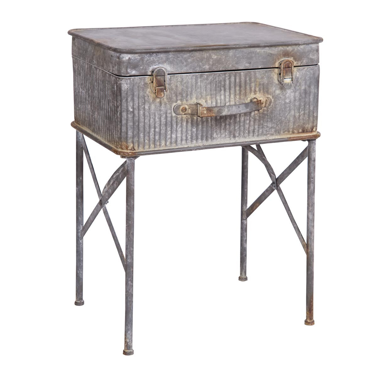 vintage suitcase side table