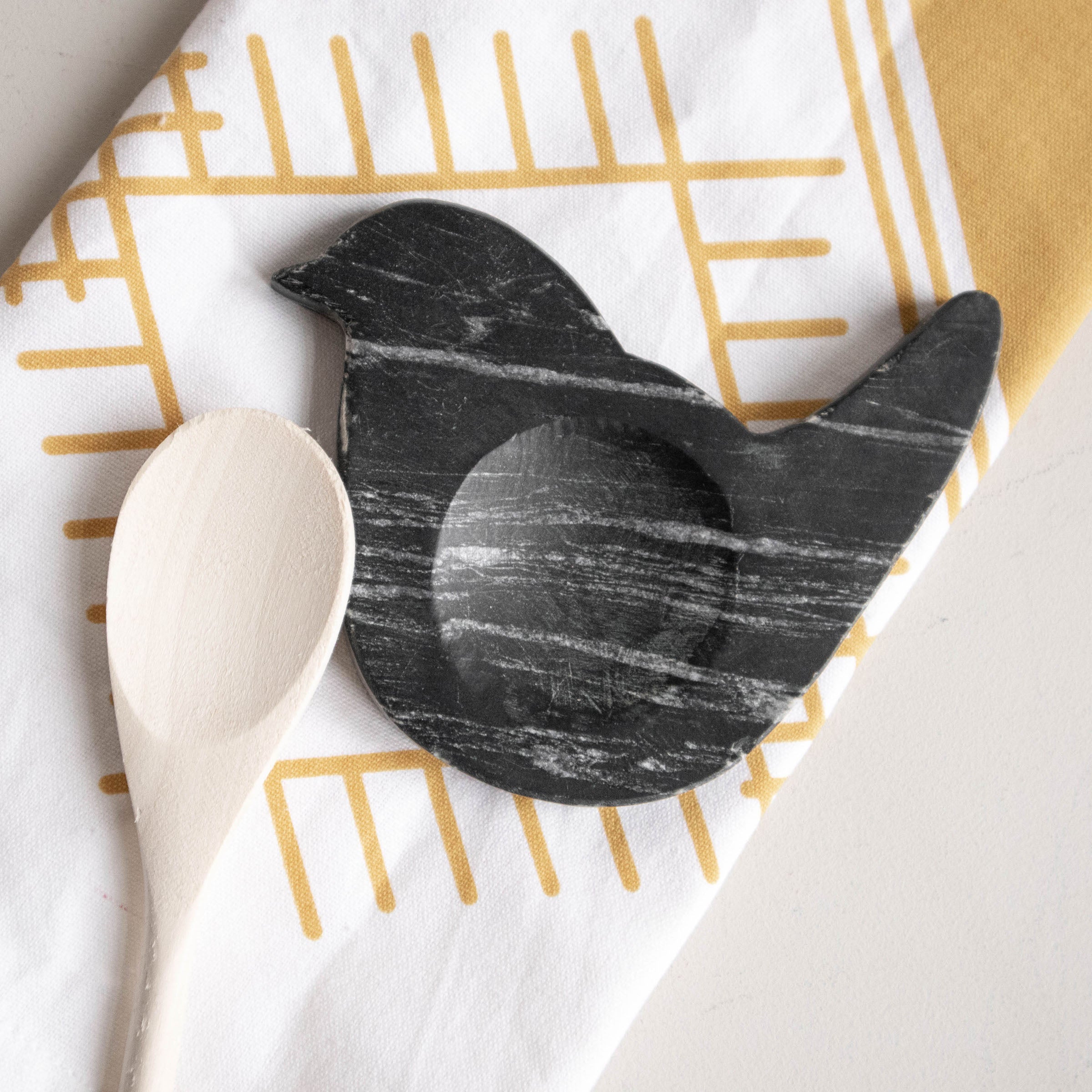 BIRD MARBLE SPOON REST (MIN 3)